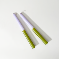 Two-Tone Taper Candles, Set of 2