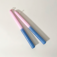 Two-Tone Taper Candles, Set of 2