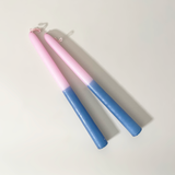 Two-Tone Taper Candles, Set of 2