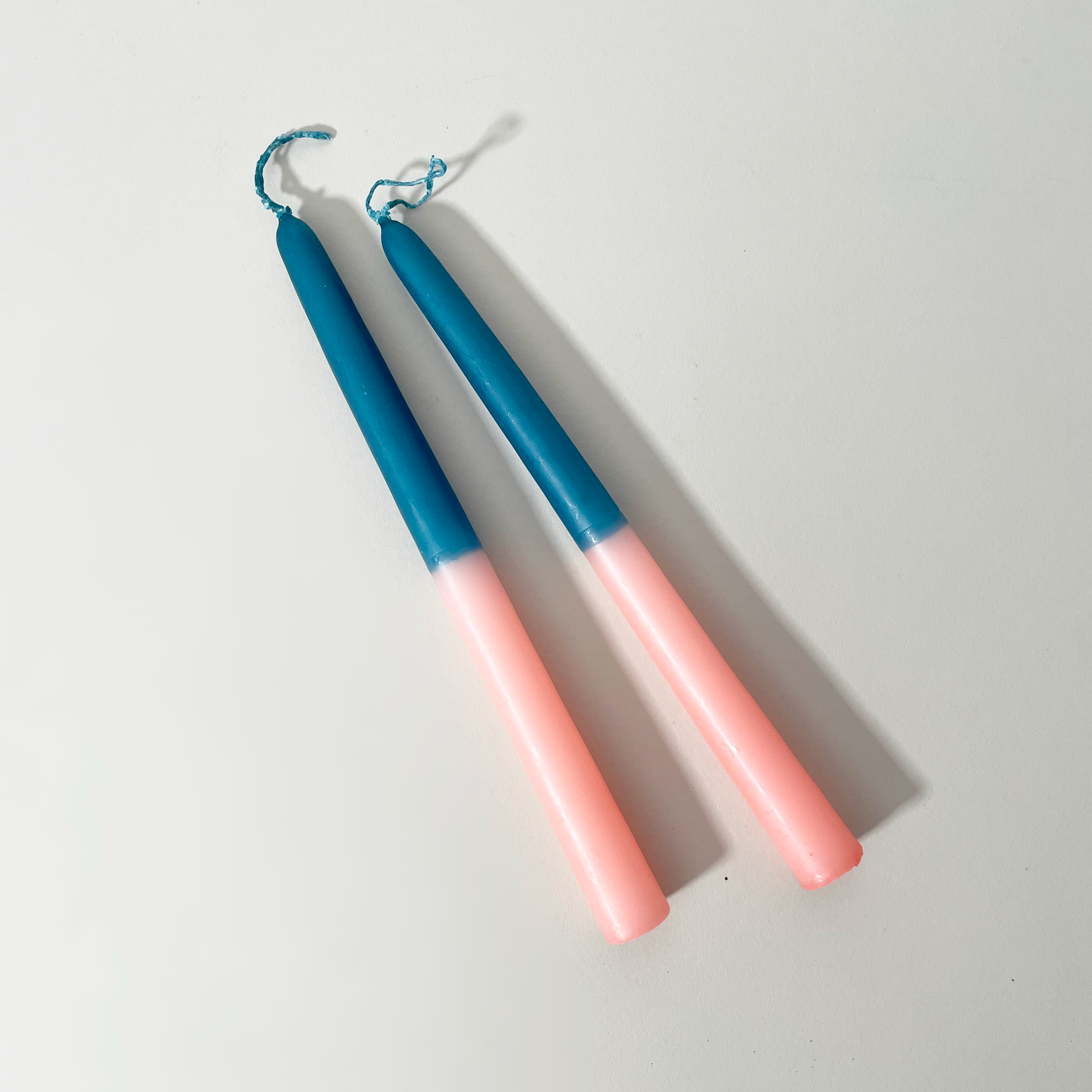Two-Tone Taper Candles, Set of 2