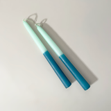 Two-Tone Taper Candles, Set of 2