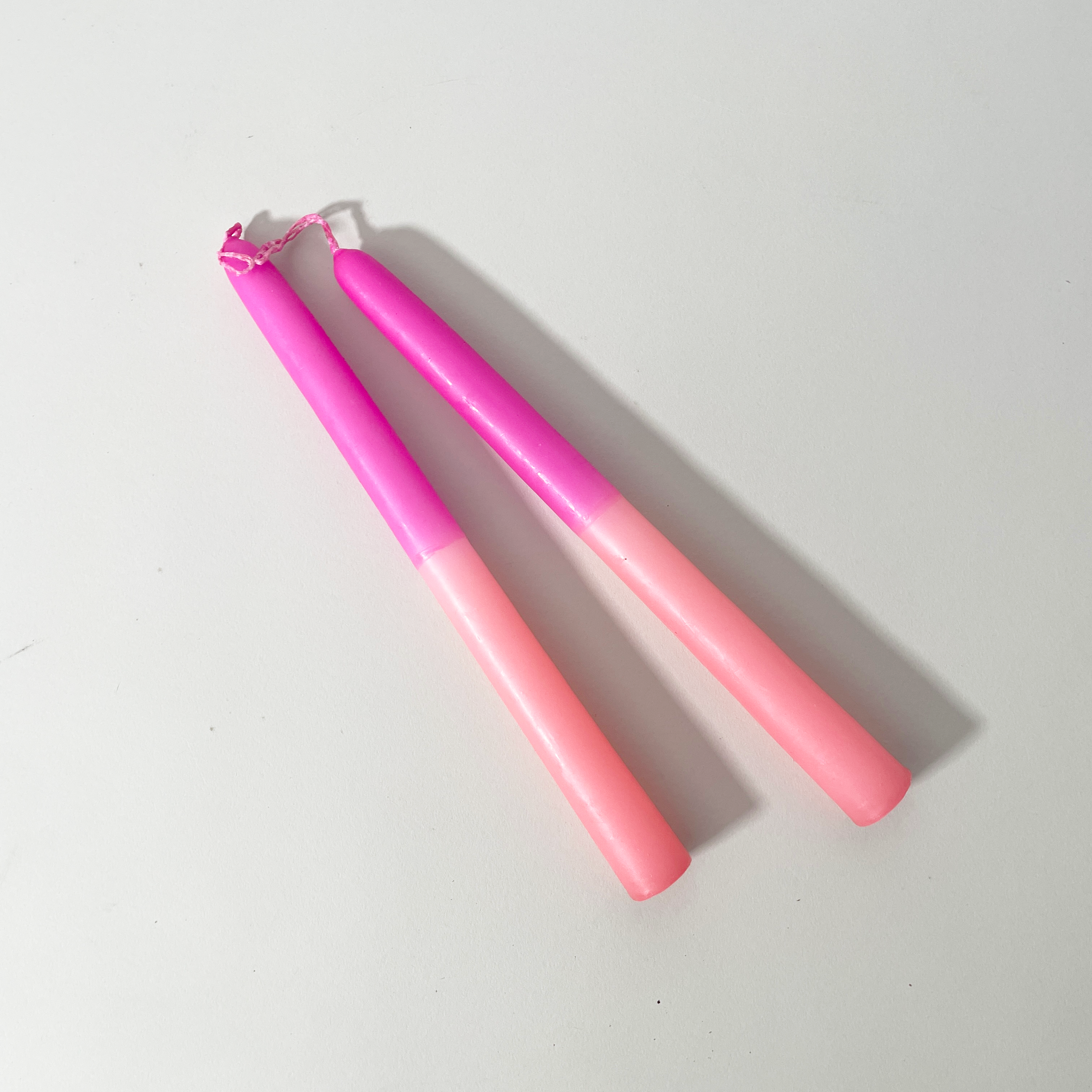Two-Tone Taper Candles, Set of 2
