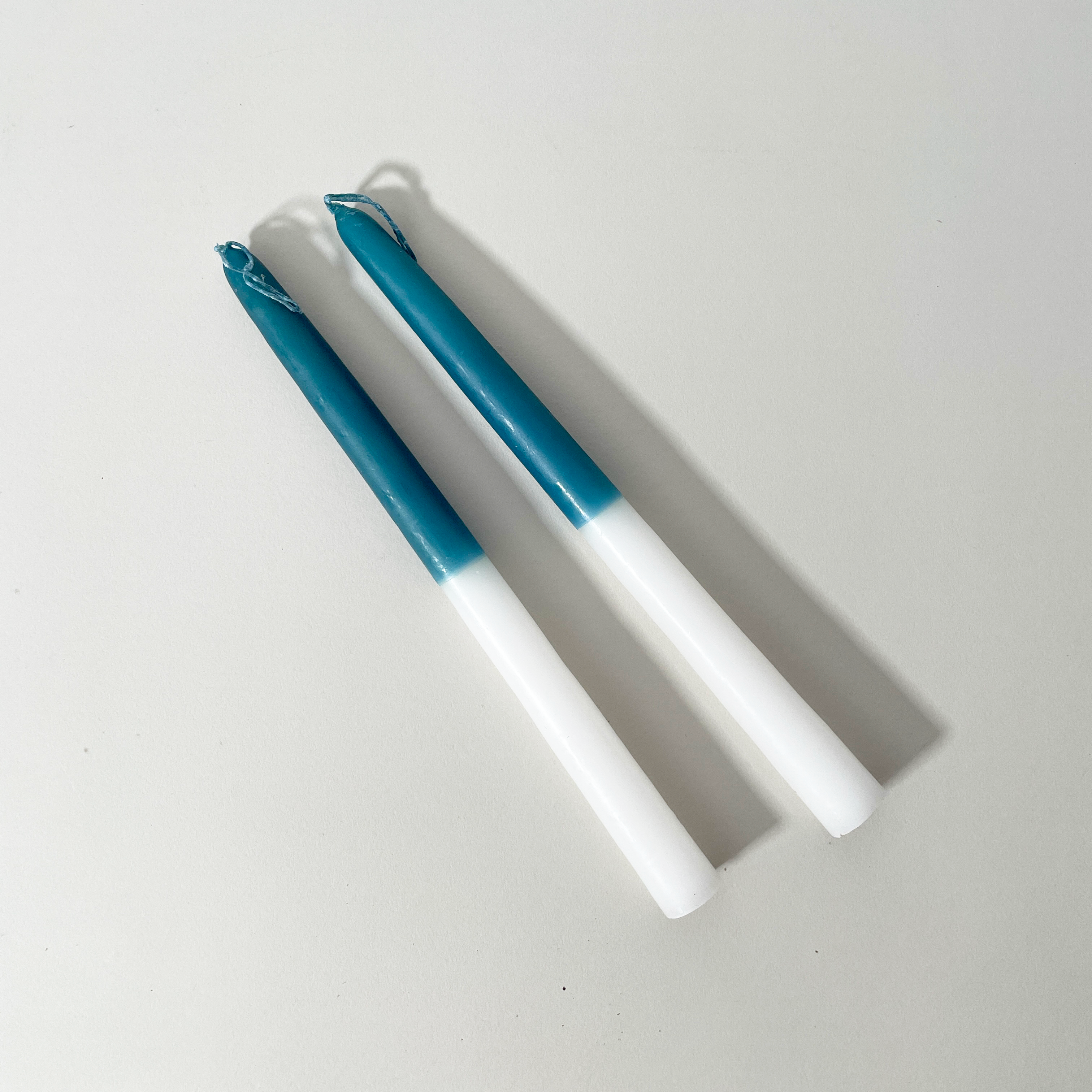 Two-Tone Taper Candles, Set of 2