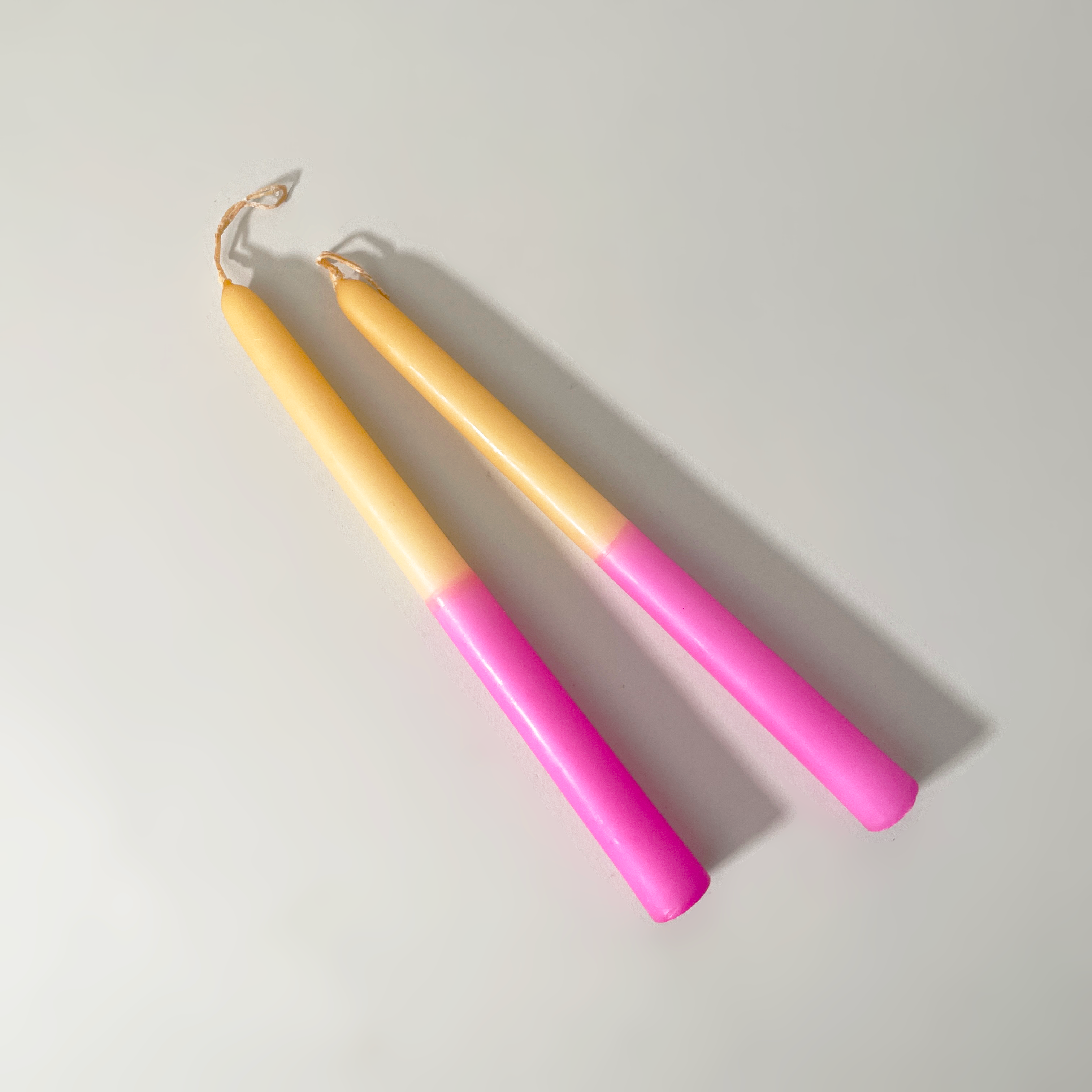 Two-Tone Taper Candles, Set of 2