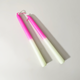 Two-Tone Taper Candles, Set of 2