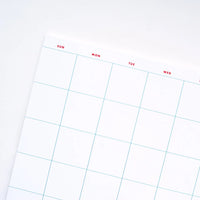 Undated Monthly Notepad Planner