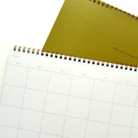 Undated Spiral-Bound Monthly Planner