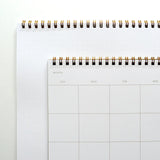 Undated Spiral-Bound Monthly Planner