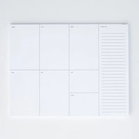 Undated Weekly Planner Notepad