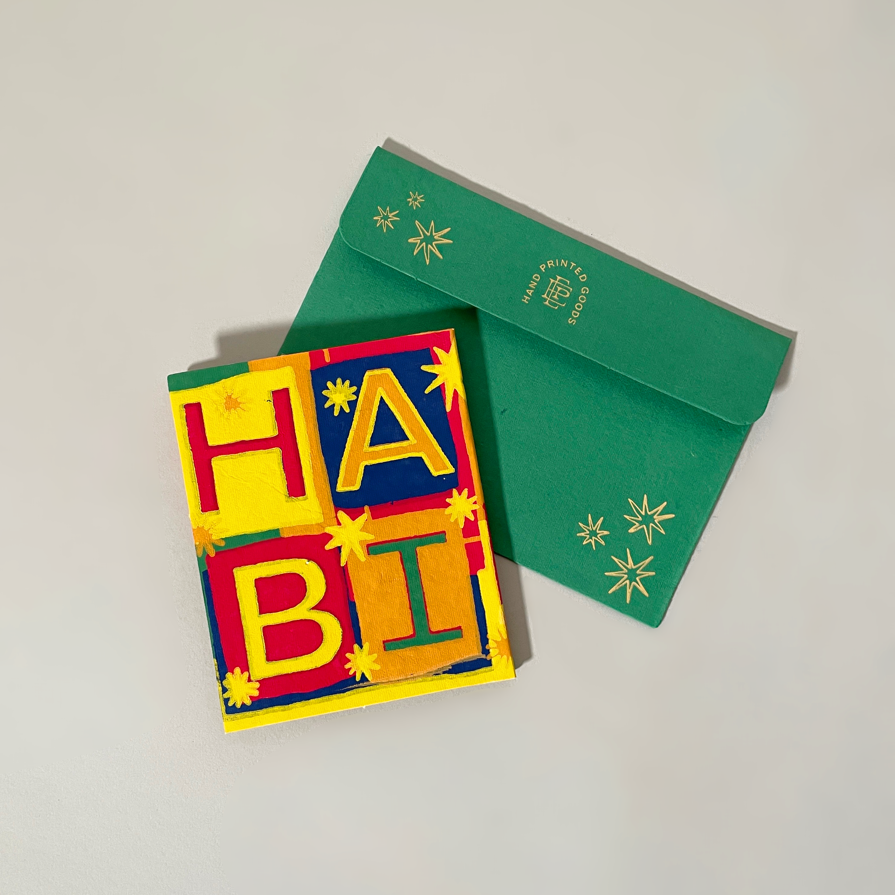 Happy Birthday Screen Printed Concertina Card