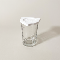 Triple Pour Measuring Glass With Lid