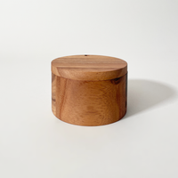 Acacia Wood Salt Cellar