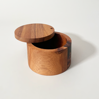 Acacia Wood Salt Cellar