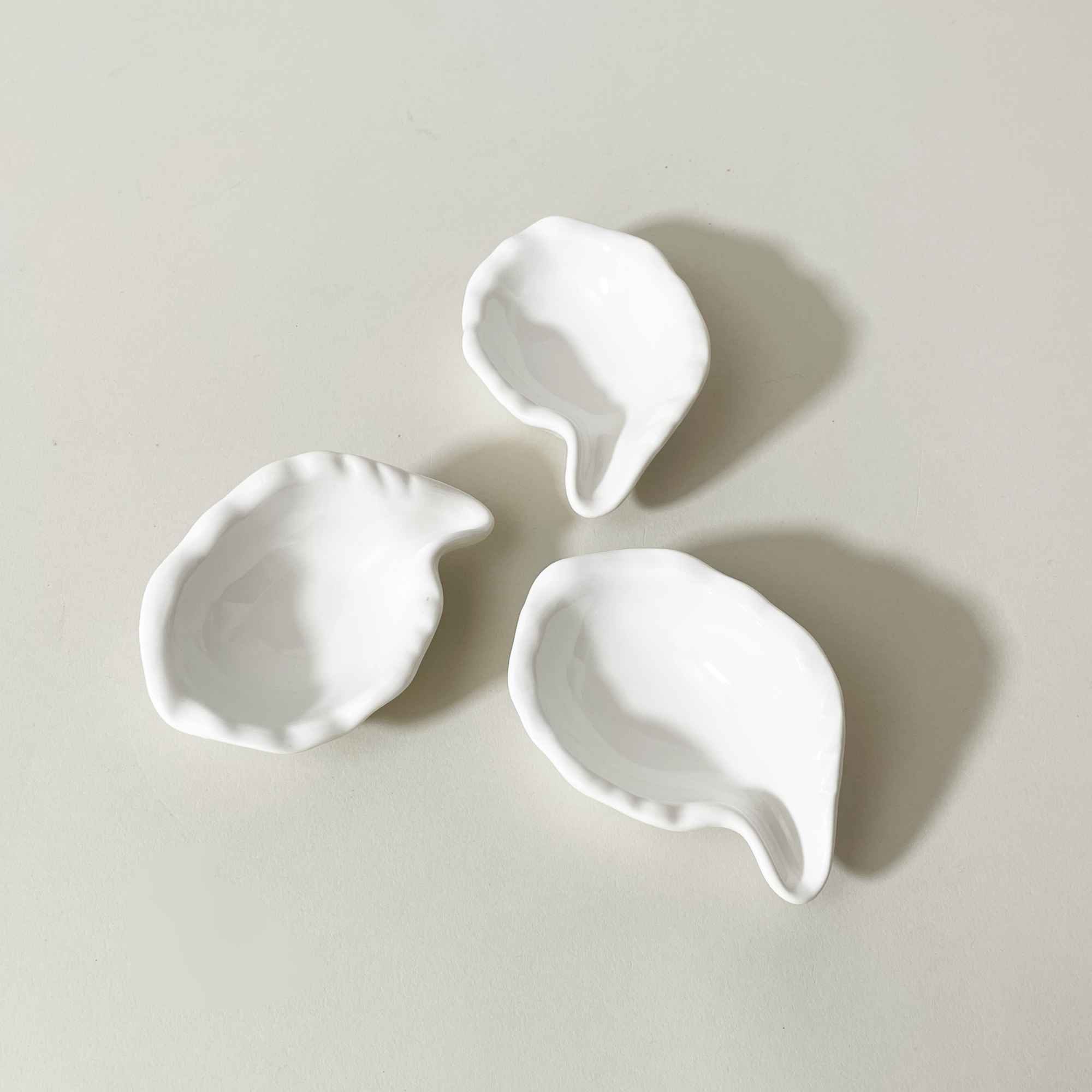 Fox Run Brands Ceramic Oyster Shell Dishes for Grilling & Serving