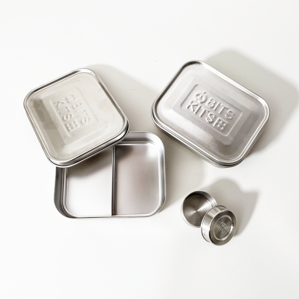 Fox Run Brands Stainless Steel Bento & Condiment Containers