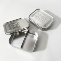 Fox Run Brands Stainless Steel Divided Bento Container