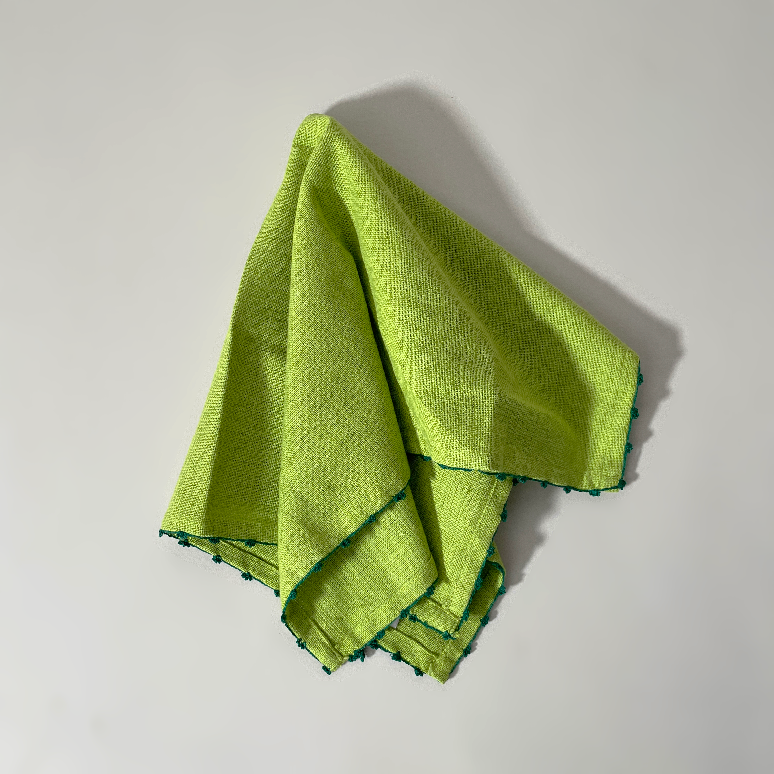 Knotted Edge Cotton Napkins, Set of 2