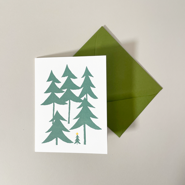 Winter Trees Card