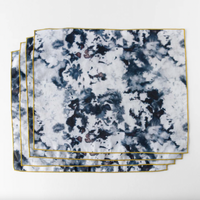 GOLDIE HOME Grey Marble Linen Placemat