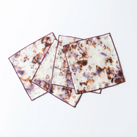 GOLDIE HOME Rose Marble Cocktail Linen Napkins