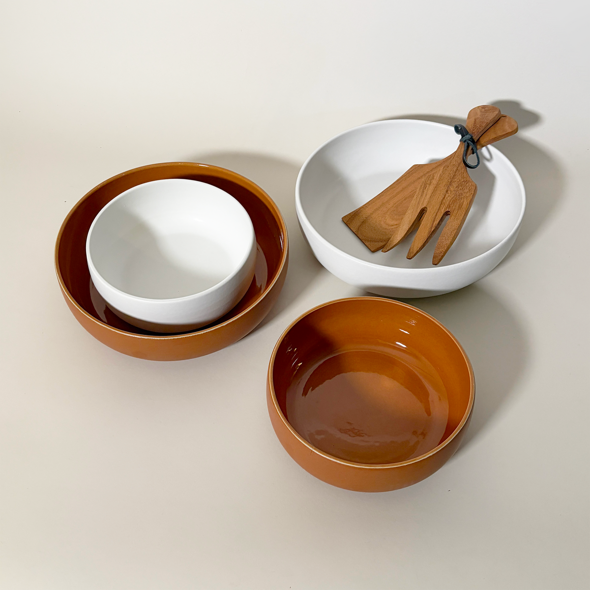Small Stoneware Serving Bowl