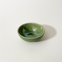 Gharyan Handmade Stoneware Cereal Bowls, Green