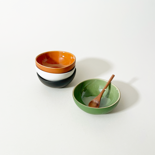 Gharyan Handmade Stoneware Condiment Bowls