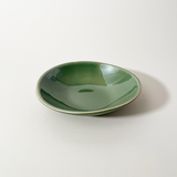 Gharyan Handmade Stoneware Pasta Plate, Green