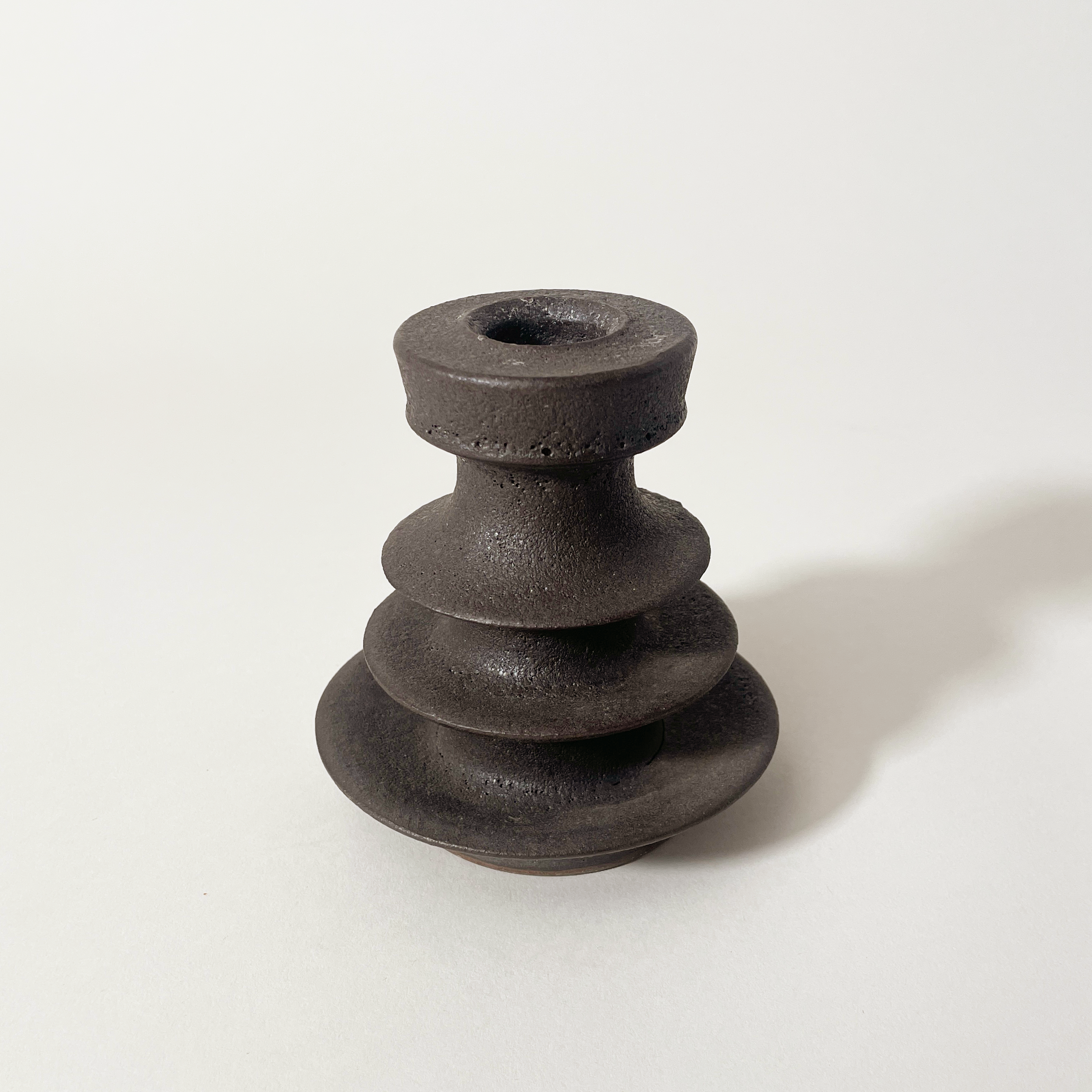  - Hand Thrown Ceramic Candlestick Holder - R&D Goods