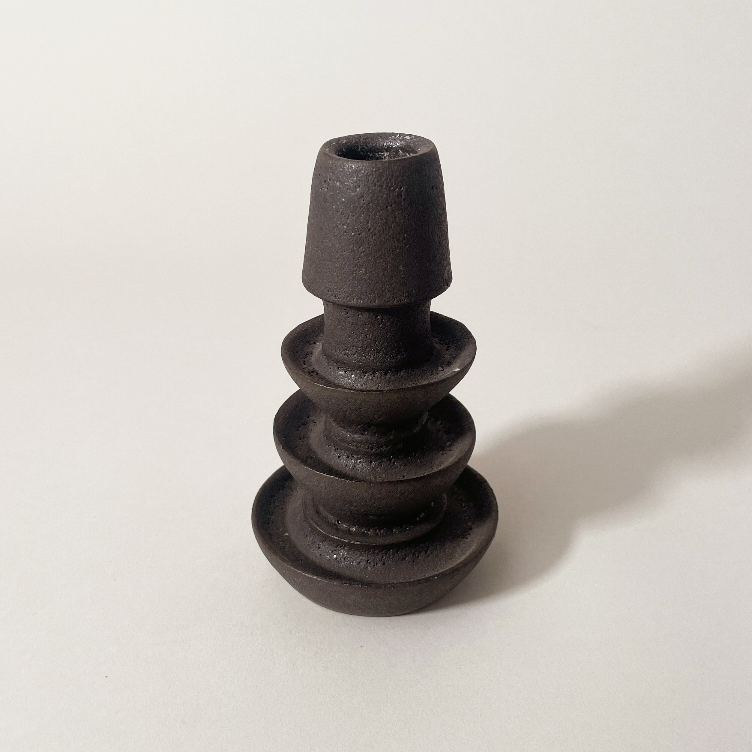  - Hand Thrown Ceramic Candlestick Holder - R&D Goods
