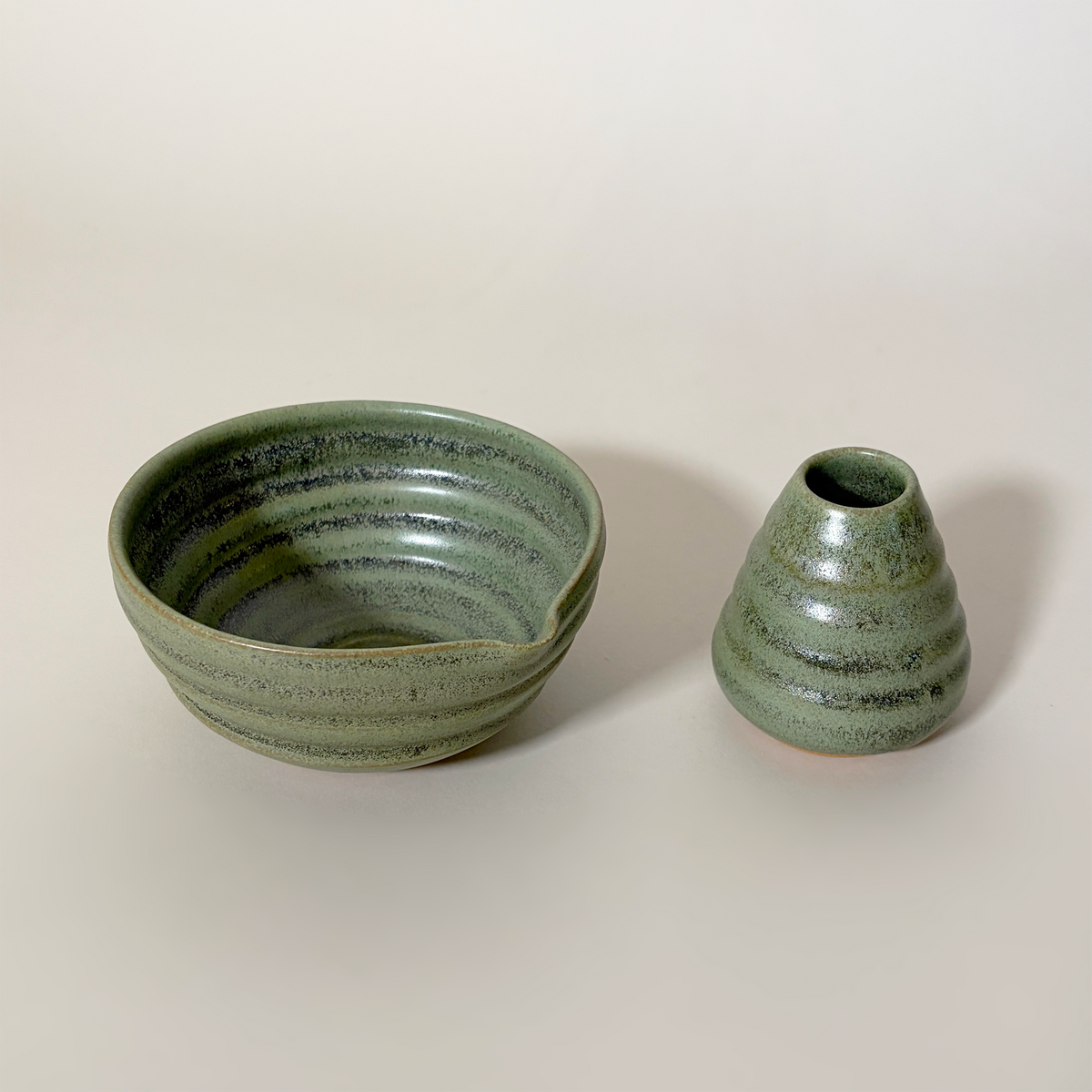 Handmade Ceramic Matcha Whisk Holder, Moss