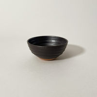 Gravesco Pottery Hand-Thrown Glazed "Artist Choice" Condiment Bowls, Black