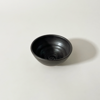Gravesco Pottery Hand-Thrown Glazed "Artist Choice" Condiment Bowls, Black Detail