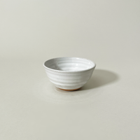 Gravesco Pottery Hand-Thrown Glazed "Artist Choice" Condiment Bowls, White