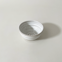 Gravesco Pottery Hand-Thrown Glazed "Artist Choice" Condiment Bowls, White Detail