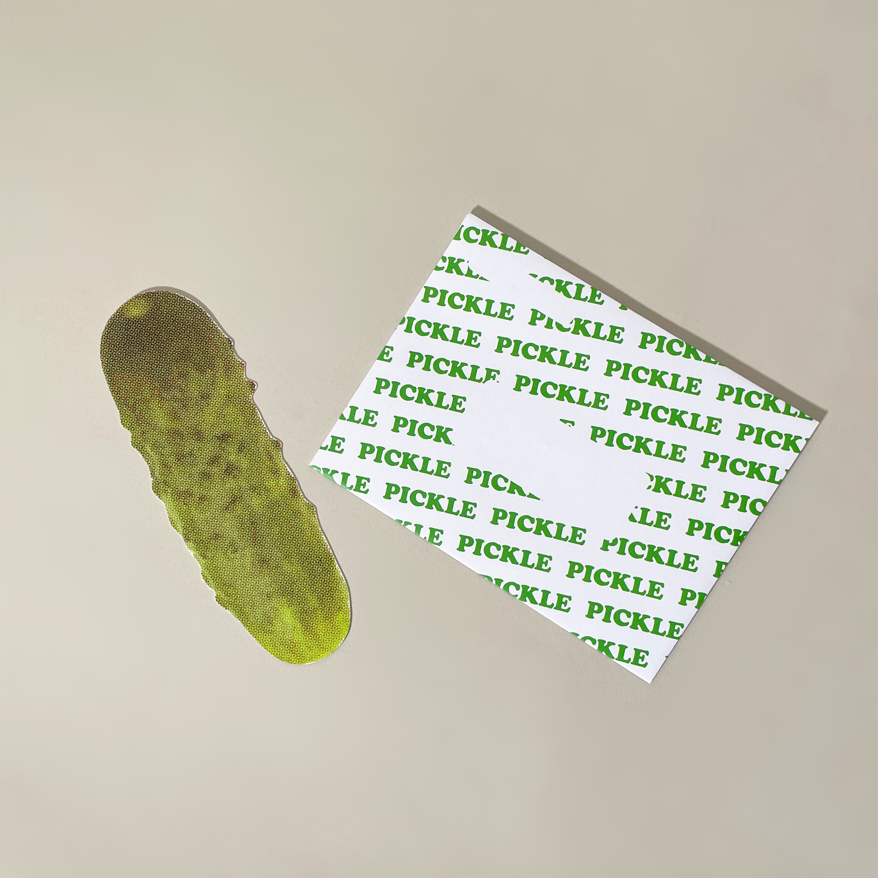 Pickle Die-Cut Postcard w/ Envelope