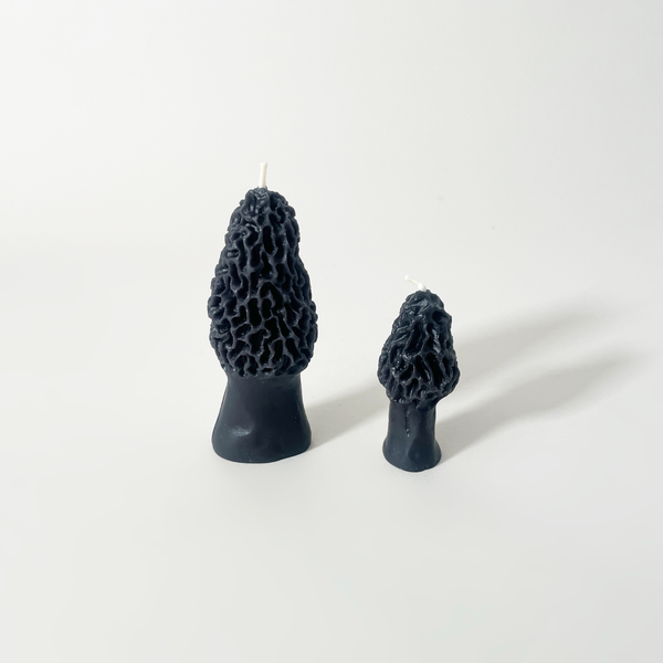 Beeswax Morel Mushroom Candles