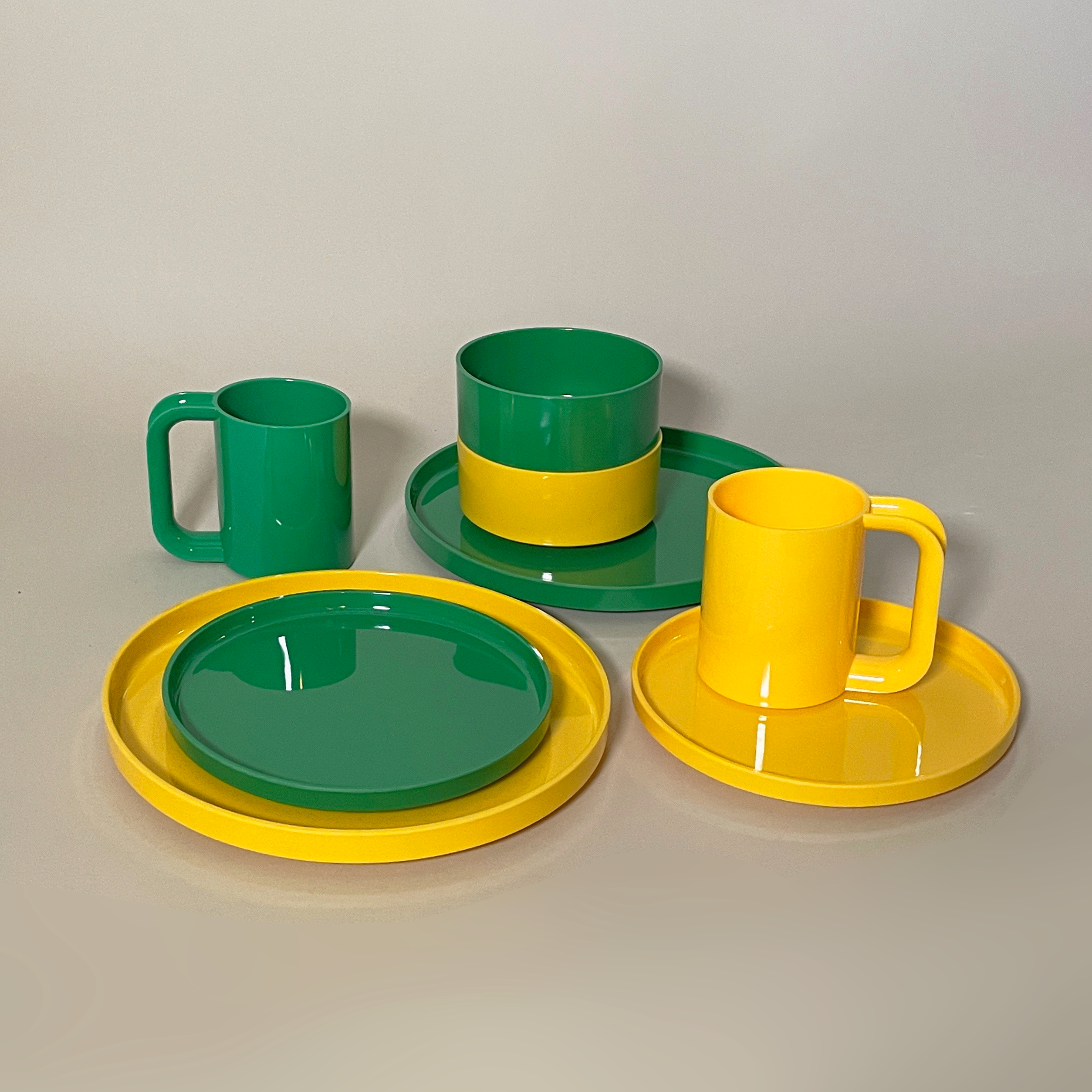 Stackable Melamine Mugs