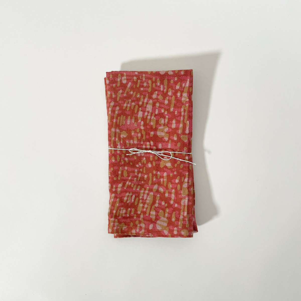 Block Printed Organic Cotton Napkins, Set of 2