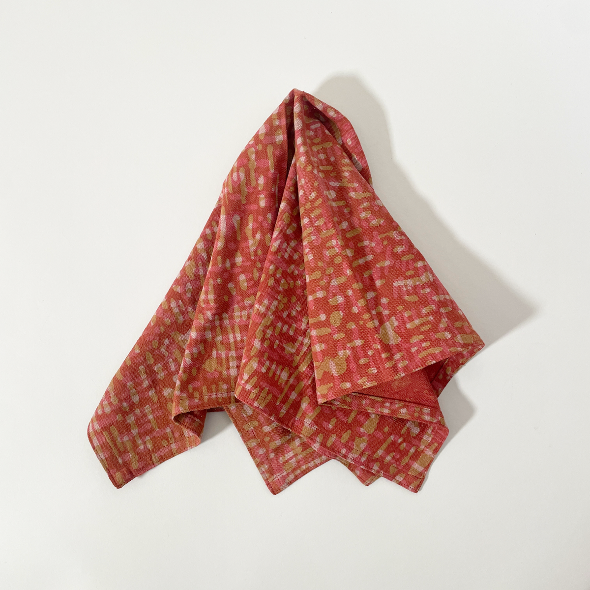 Block Printed Organic Cotton Napkins, Set of 2