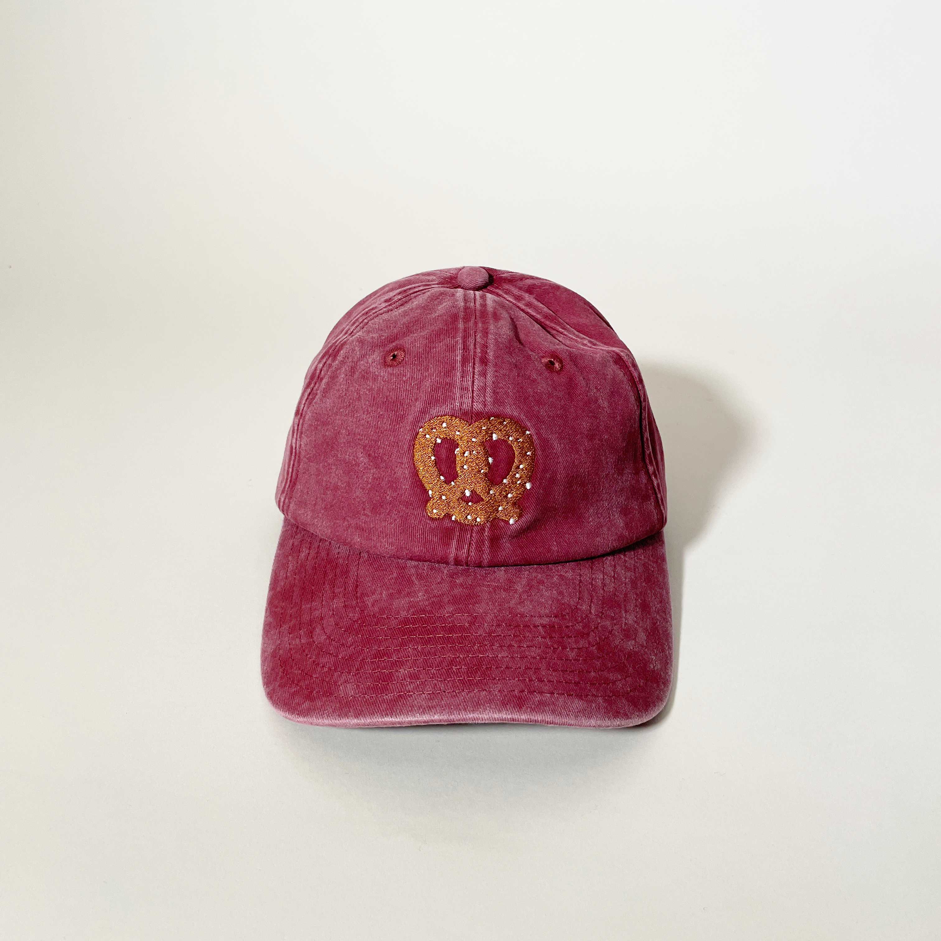Pretzel Embroidered Cap