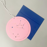 Inkello Letterpress Zodiac Constellation Birthday Greeting Card, Sagittarius