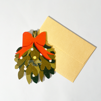 Die-Cut Mistletoe Card