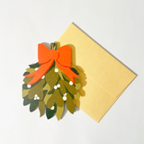 Die-Cut Mistletoe Card