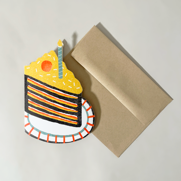 Die-Cut Piece Of Cake Card