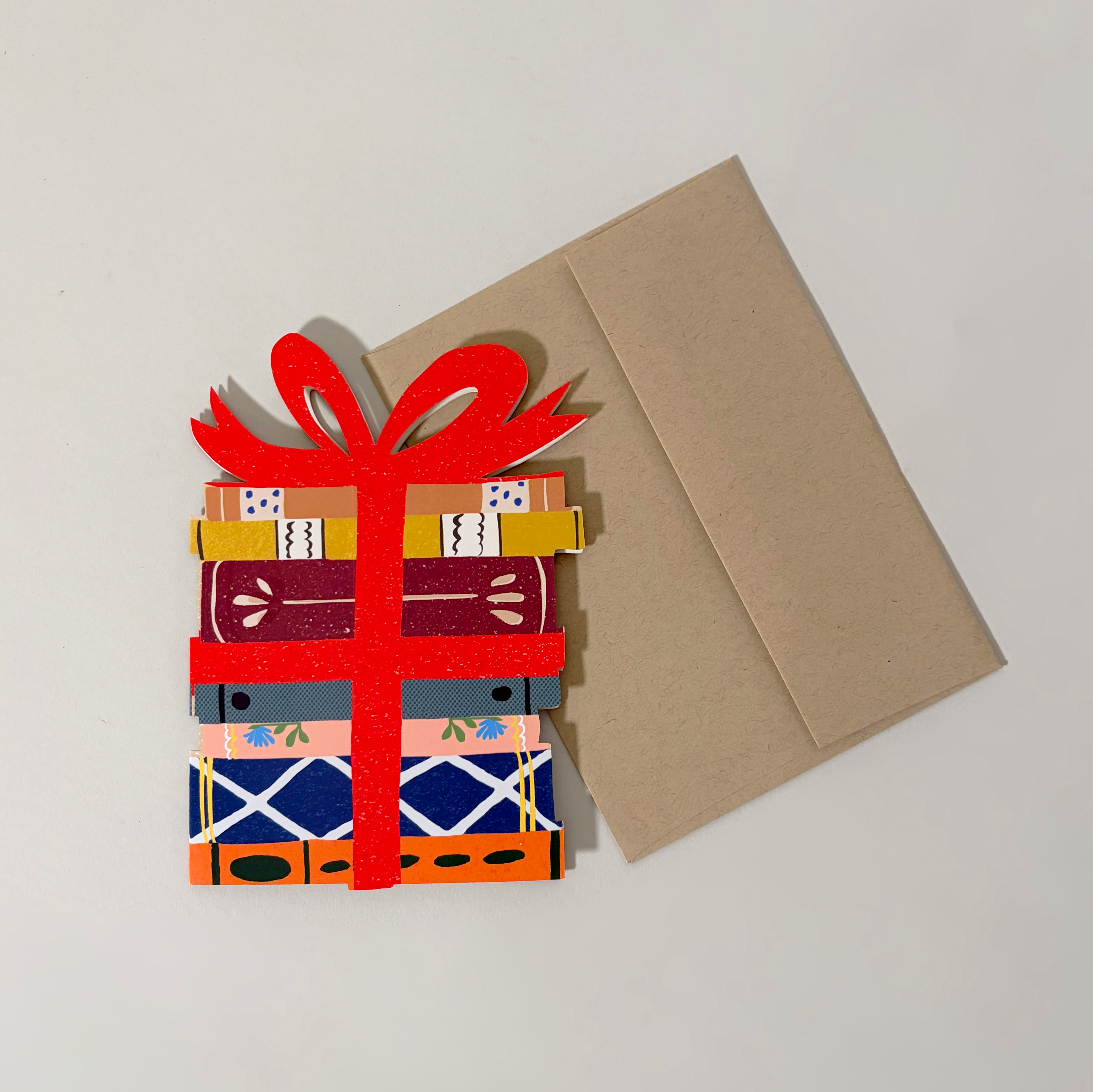 Books Die Cut Card