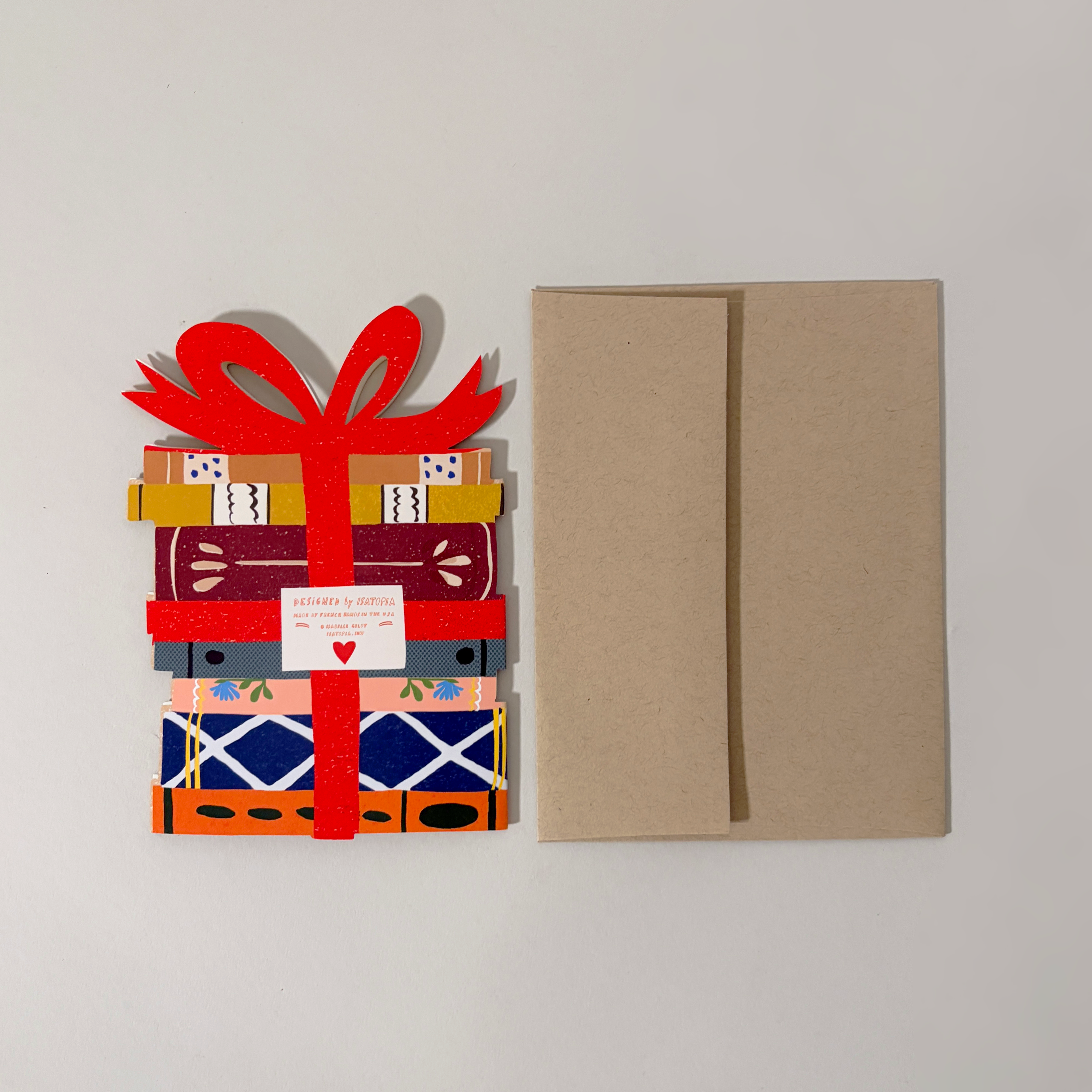 Books Die Cut Card