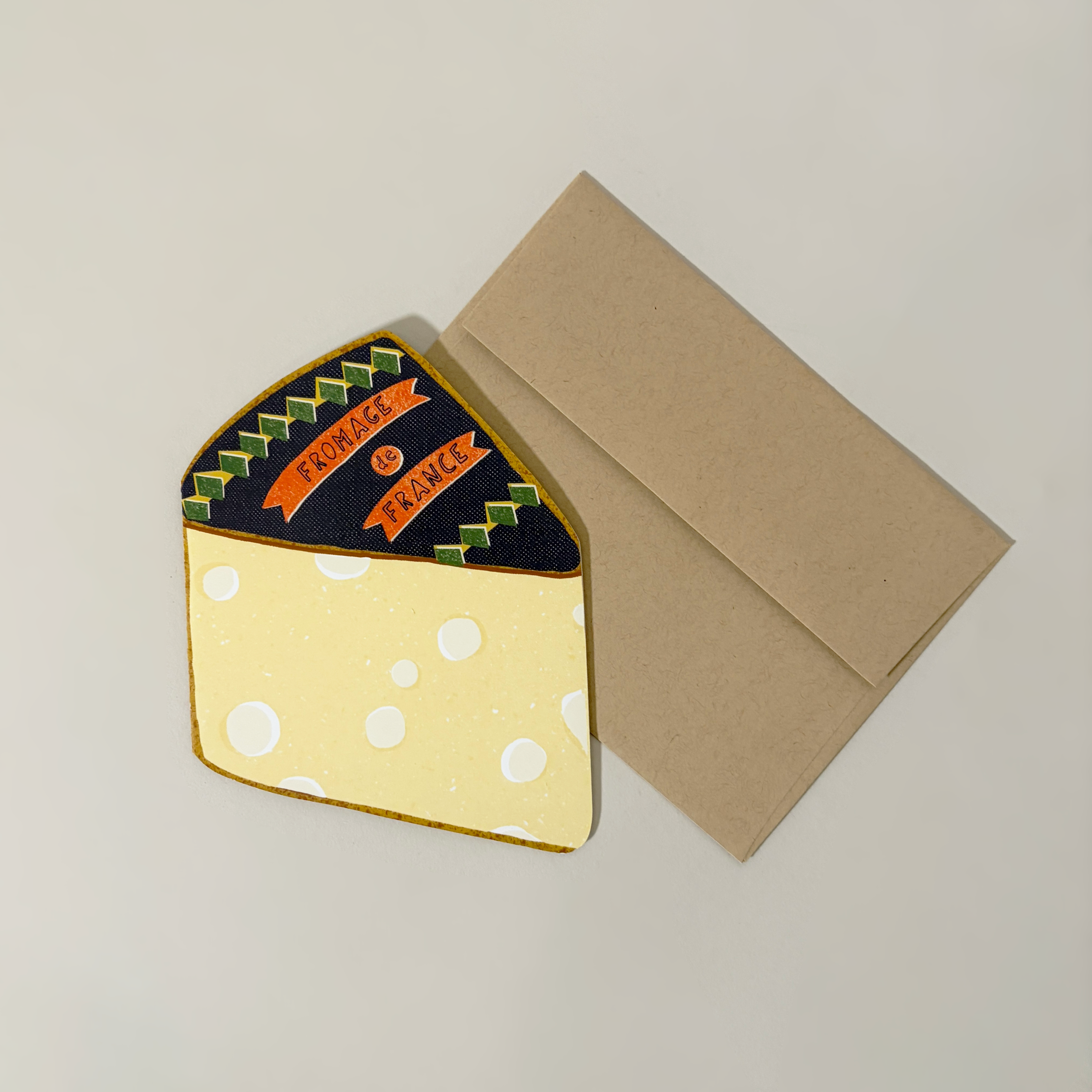 Cheese Die Cut Card