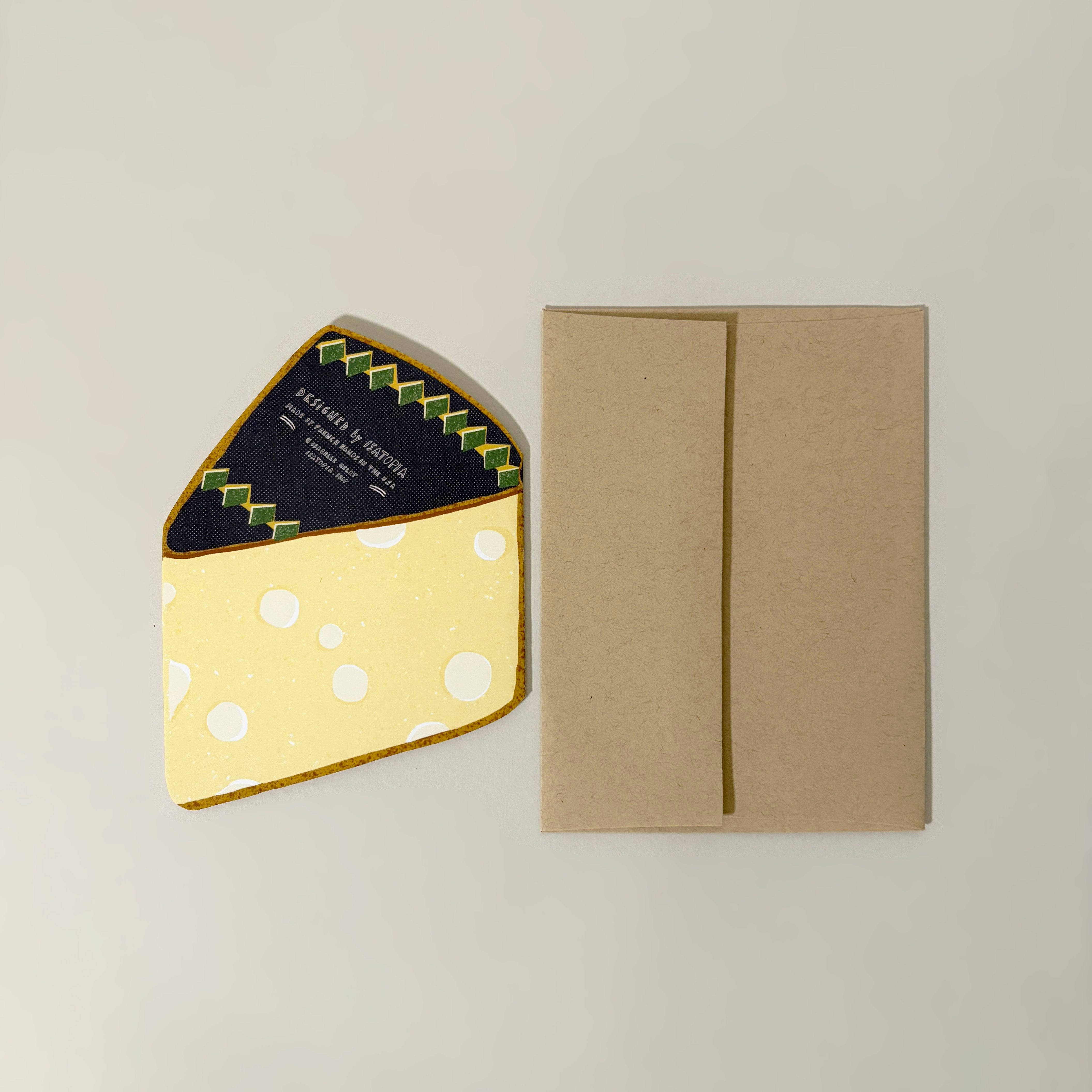 Cheese Die Cut Card