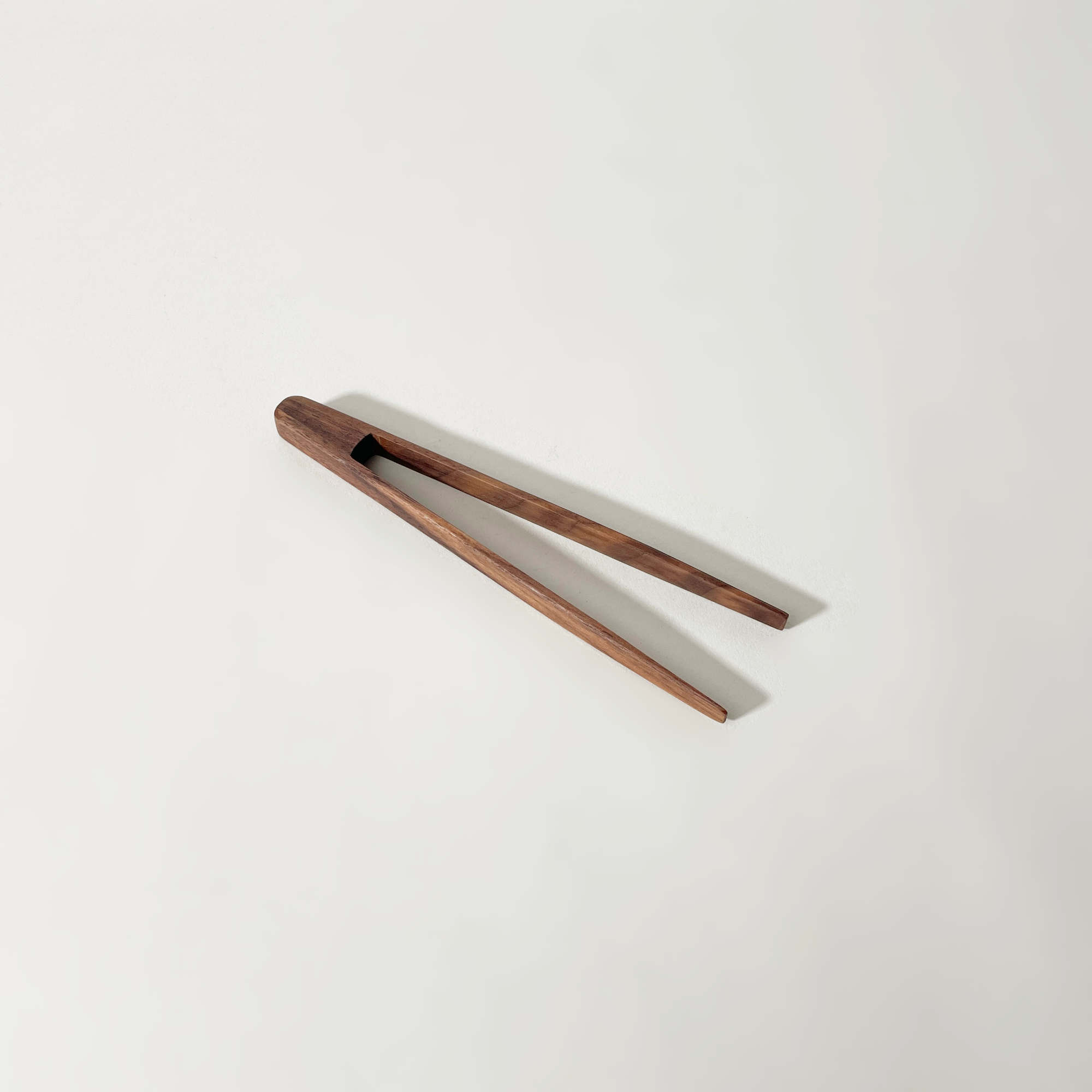 JBrody & Co. Walnut Wood Tongs, 7"